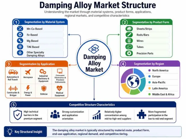 Damping alloys