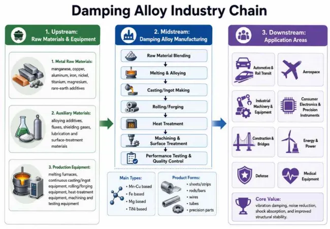 Damping alloys