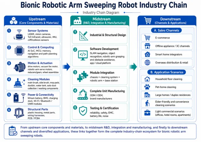 Bionic Robotic Arm Sweeping Robot